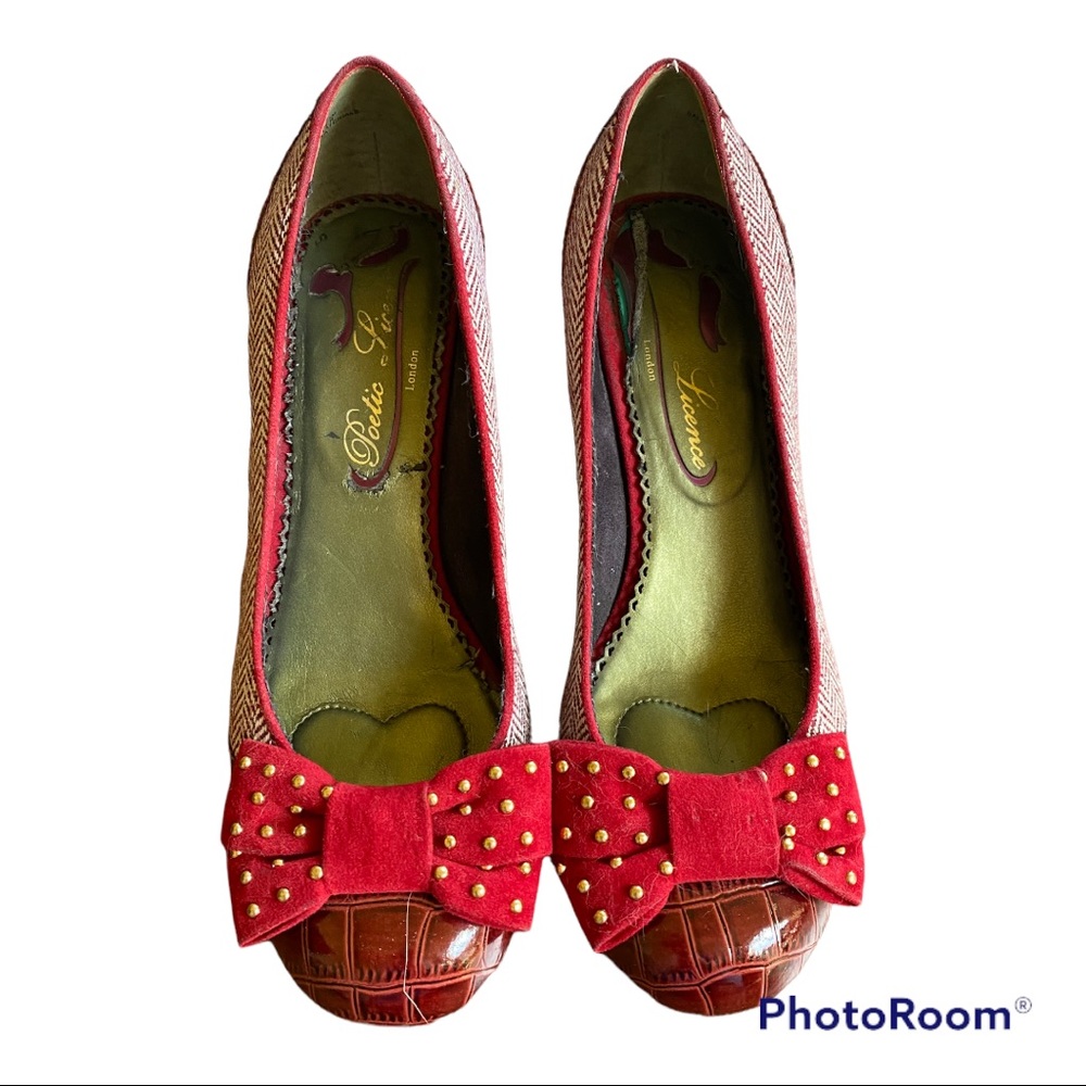 Poetic License heels with bow detail - Picture 3 of 14